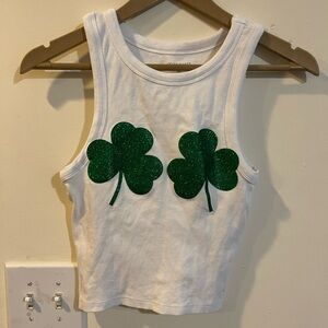 Primark Shamrock Crop Tank Top size M